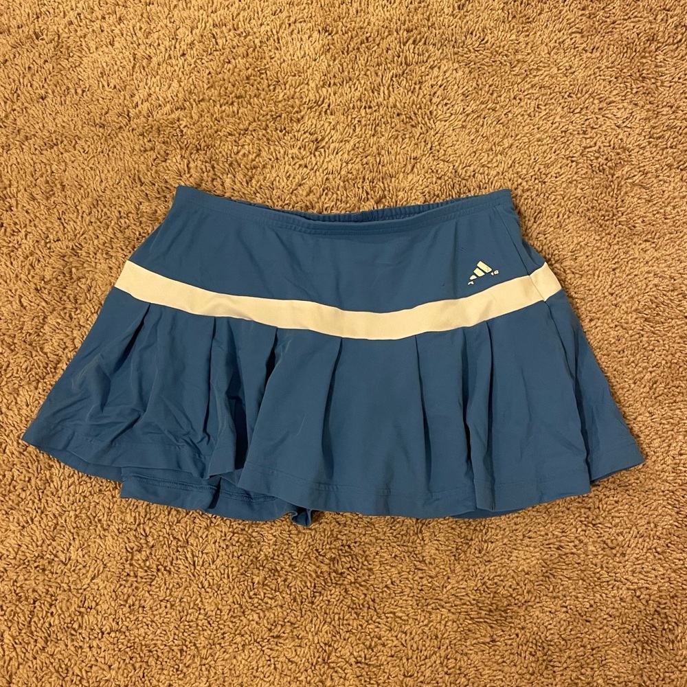 Adidas Blue Skirt with White Accent